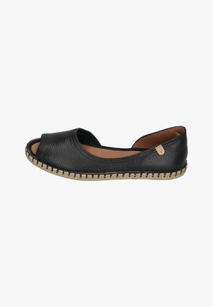 VERBENAS, Peeptoe Ballerina - black