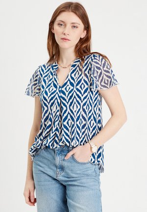 MANCHES COURTES - Blusa - bleu