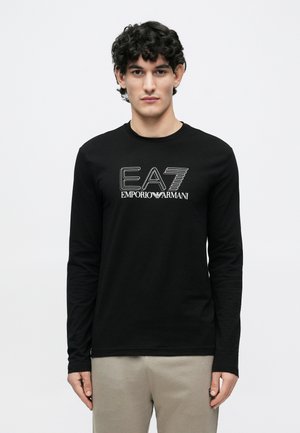 TRAIN VISIBILITY TEE - Μπλούζα με μακριά μανίκια - black