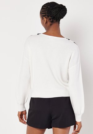 Apricot V-NECK CRICKET  - Stickad tröja - white