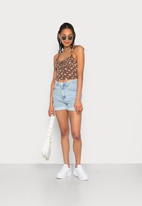 Hollister Co. BARE RUCHED BUST - Top - brown