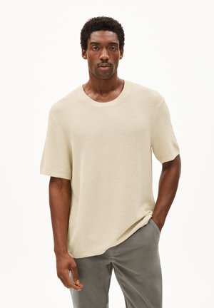 ERWAAN LINO - Basic T-shirt - raw white