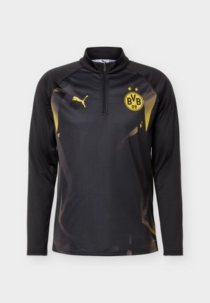 Puma, BVB DORTMUND WARM UP ZIP  - Article de supporter d'équipe de club - black/faster yellow