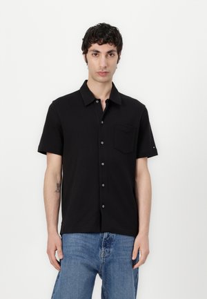 OPEN FULL PLACKET - Shirt - black