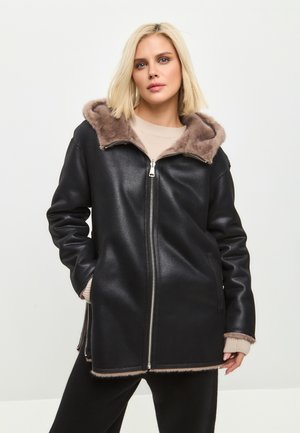 REVERSIBLE - Vinterkappa /-rock - brown