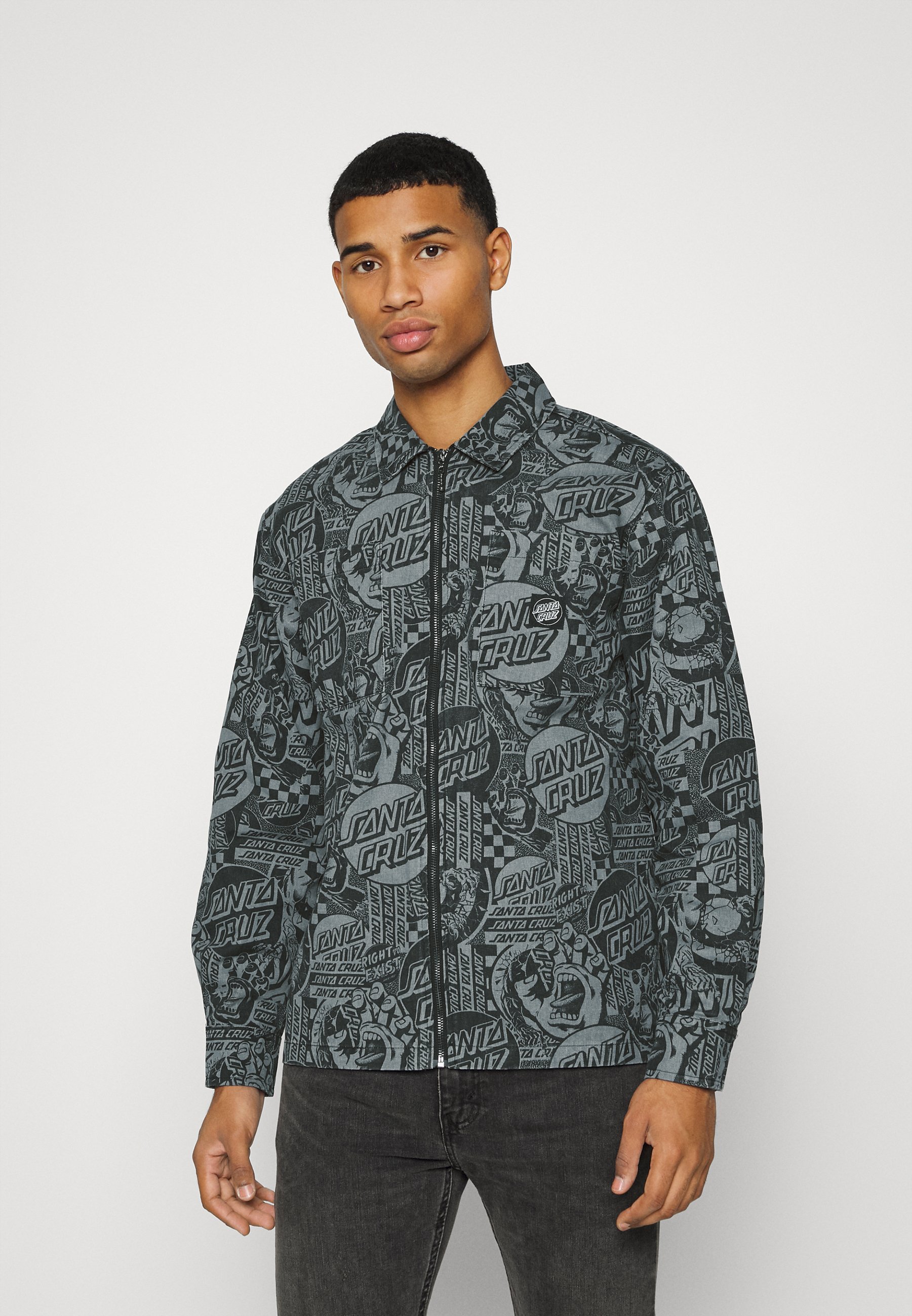 Santa Cruz EL JEFE UNISEX - Shirt - black flier/black - Zalando.co.uk