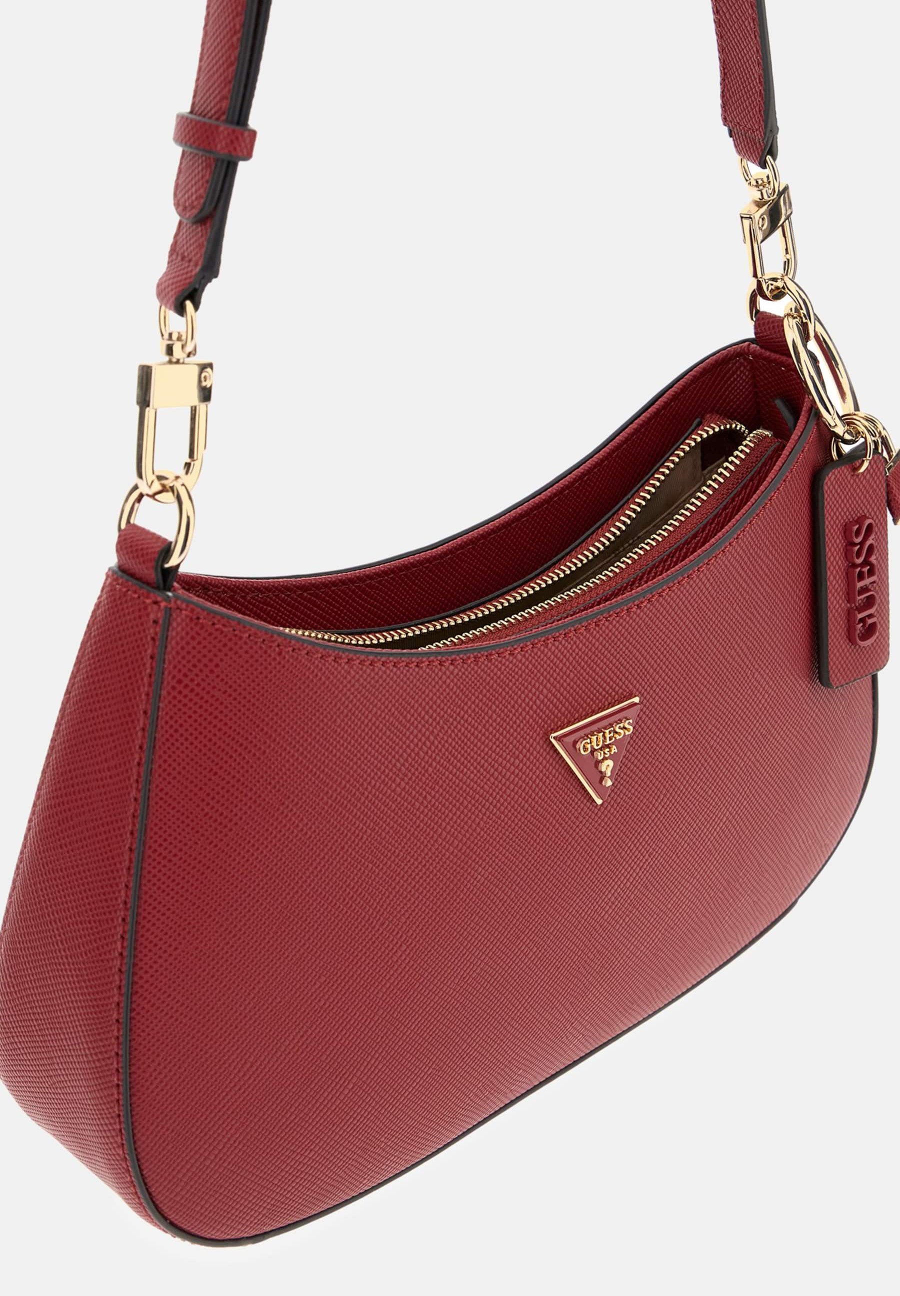 Guess NOELLE II TOP ZIP SHOULDER - Cross body bag - garnet/red
