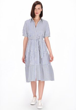 Blusenkleid - offwhite navy