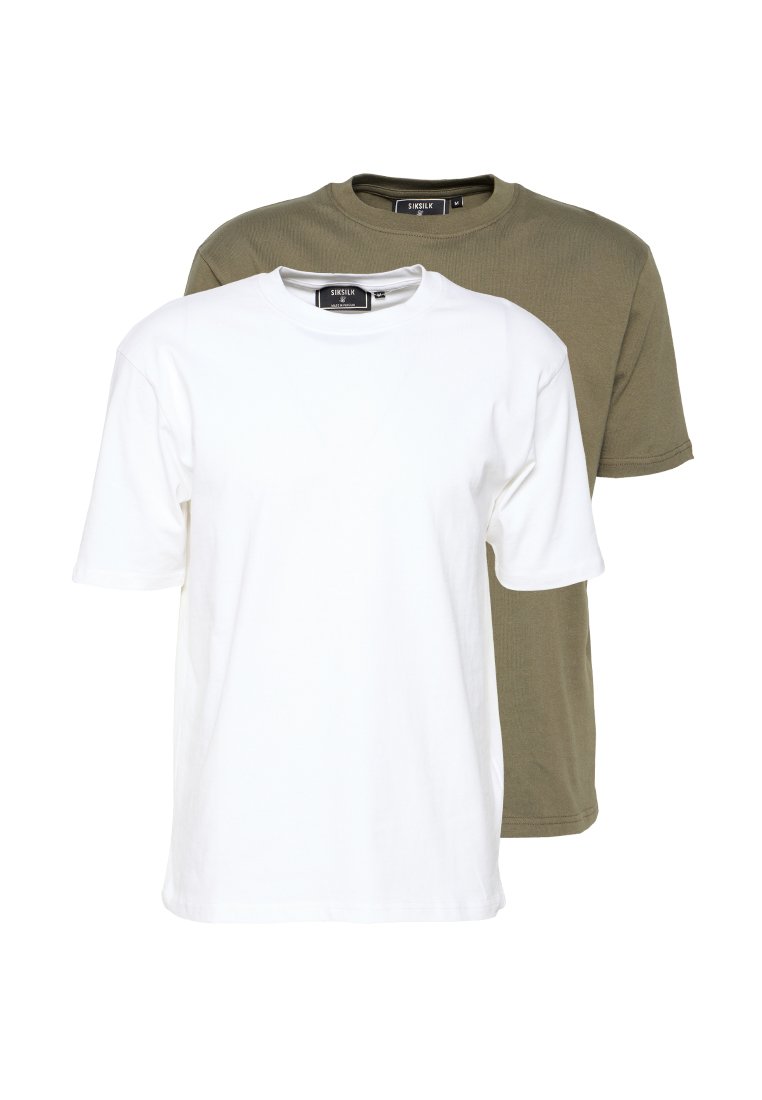 SikSilk T-shirt basic olijfgroen SikSilk T-shirt basic olijfgroen