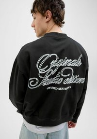 Jack & Jones - JORHYDRA CREW NECK  - Sportinis megztinis - black Miniatiūros vaizdas 1