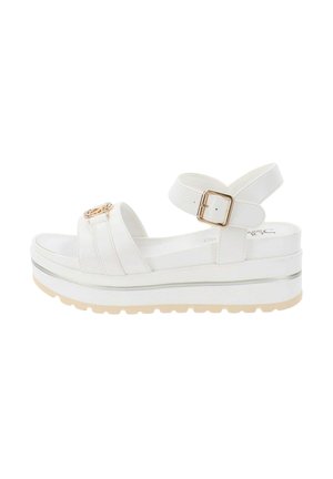 Sandalen met plateauzool - bianco