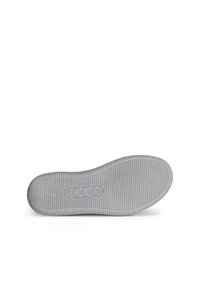 Suola di scarpa in gomma grigia con righe orizzontali, dotata di marchio "ZCC" e taglia "43". Design piatto con bordi arrotondati.
