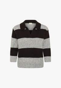 Non sélectionné, mol grey melange stripe