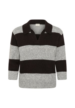 Part Two, CHARLOTTPW PULLOVER - Jersey de punto - mol grey melange stripe