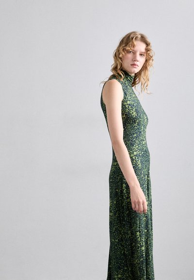 Proenza Schouler White Label JAMIE DRESS IN SHADOW  - Džersejové šaty - multi-coloured/dark blue/olive