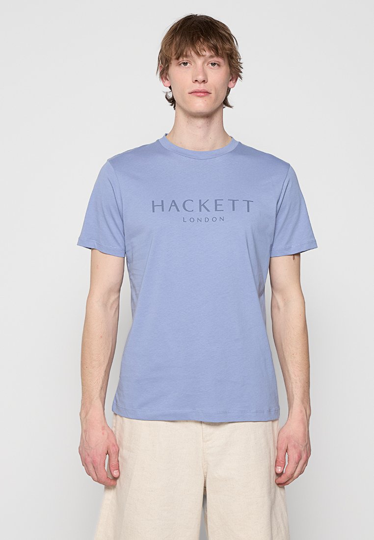 Hackett London T-shirt print blauw