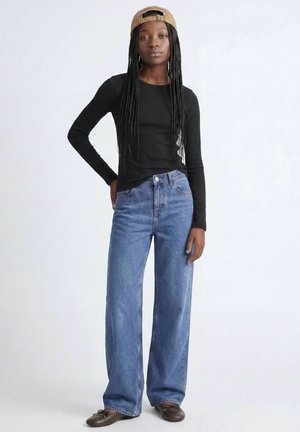 JJXX, TOP PLAIN TOP GIRLS - Langærmet T-shirt - black