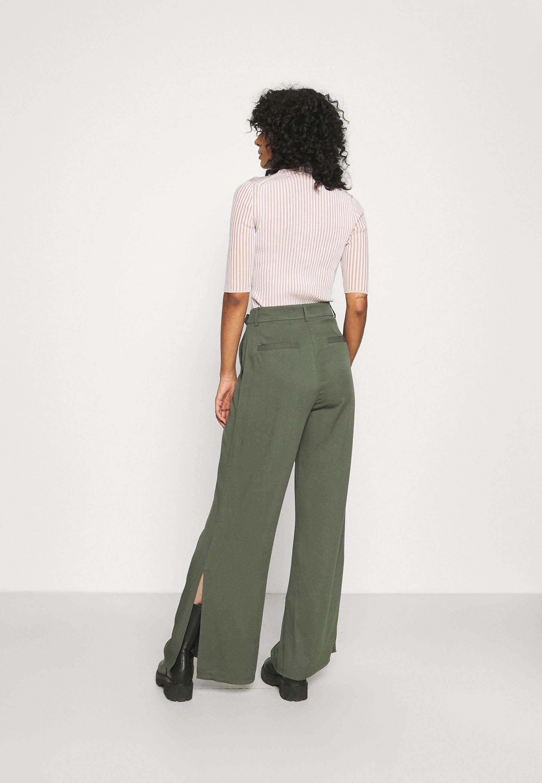 ALIGNE EDNA WIDE LEG SPLIT TROUSER 