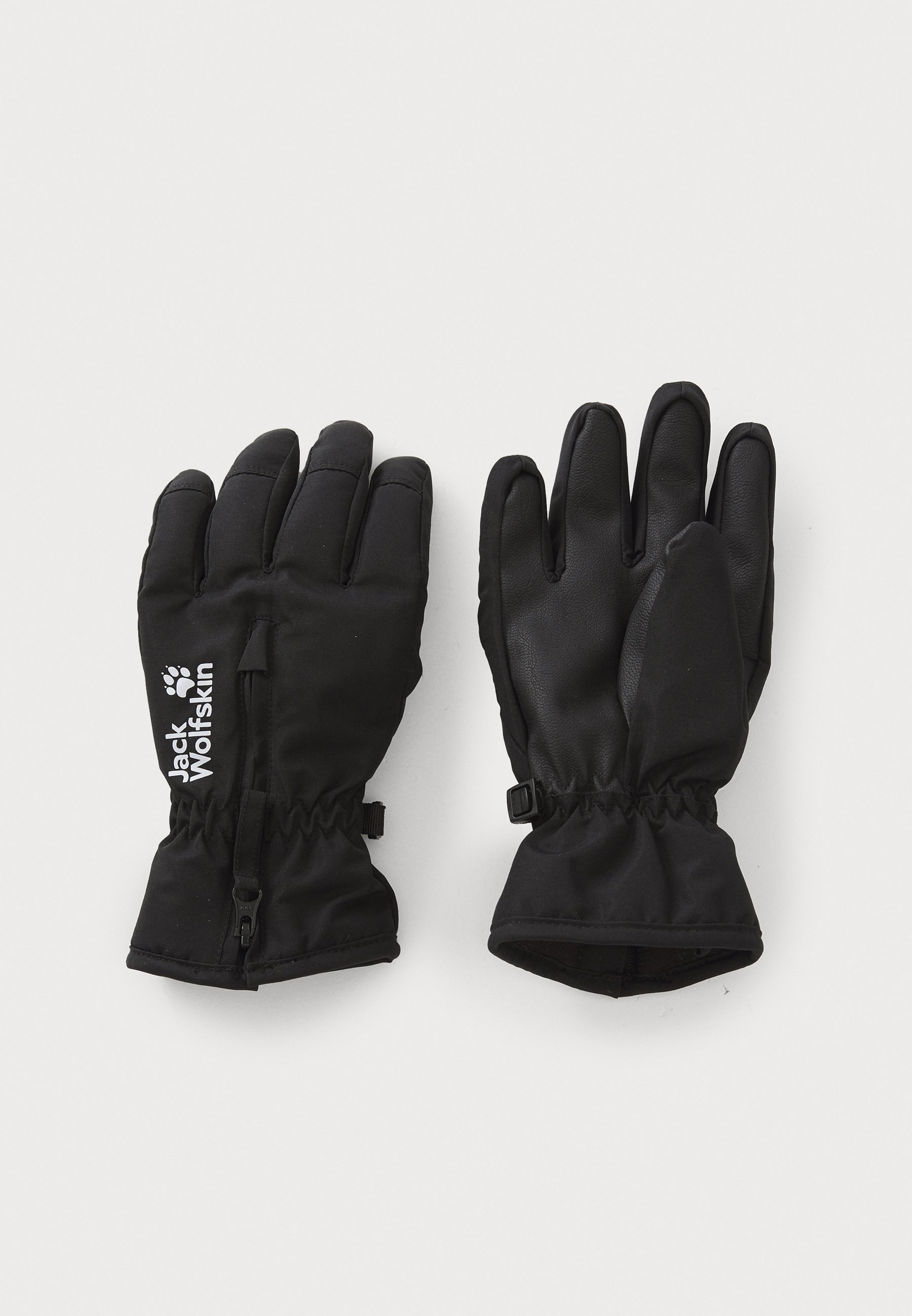 Jack Wolfskin EASY ZIP GLOVE UNISEX - Fingerhandschuh - black/schwarz -  Zalando
