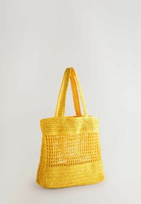 SHOULDER - Bolso shopping - yellow