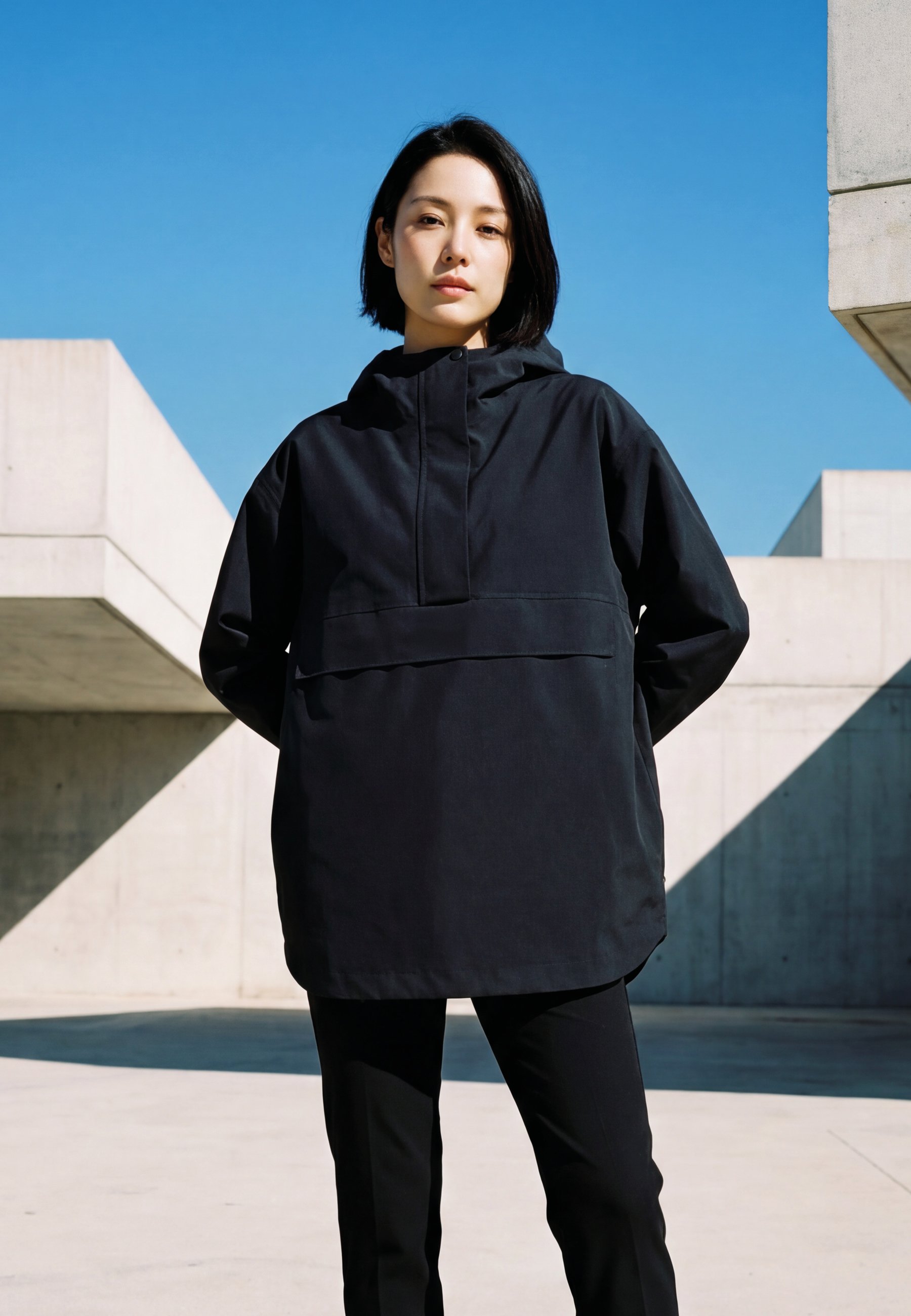 aim'n® OVERSIZED ANORAK - Waterproof jacket - Black/black - Zalando