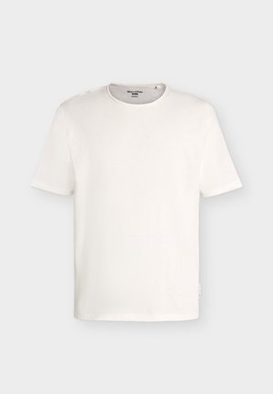 Marc O'Polo DENIM, T-SHIRT, SSL, RAW CUT, RELAXED FIT - T-shirt basic - silky white