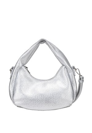 PEQUEÑO CON CREMALLERA - Bolso de mano - plata