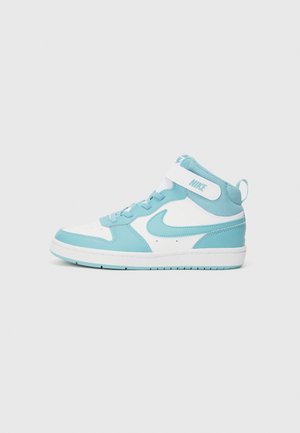 COURT BOROUGH MID 2 UNISEX - Sneakers alte - white/denim turq