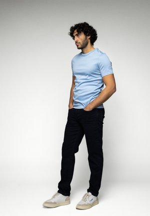 GANDY - Jeans Straight Leg - blue black denim