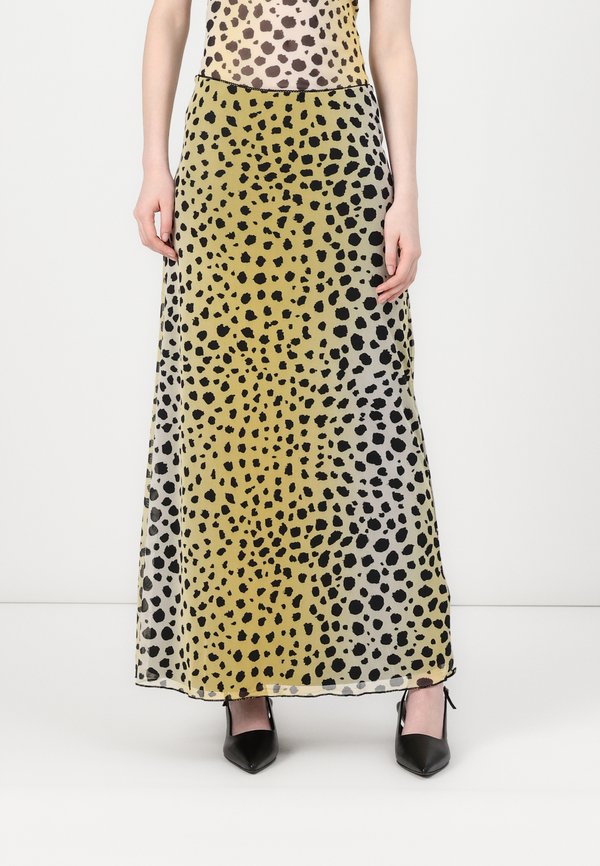 JXMINNA MESH SKIRT - A-line skirt - lemon meringue