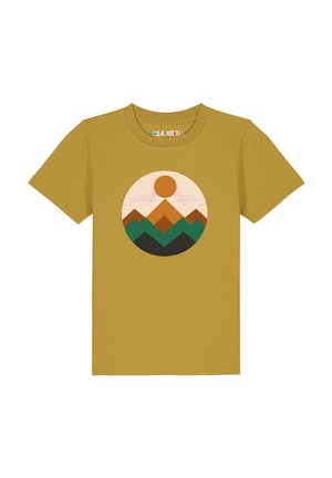 GEOMETRIC LANDSCAPE - T-Shirt print - ochre