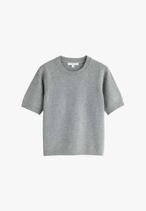 Next, SUPERSOFT SHORT SLEEVE KNITTED T-SHIRT - T-shirts basic - grey marl