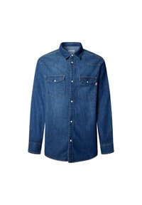 REGULAR - Button down-skjorte - denim