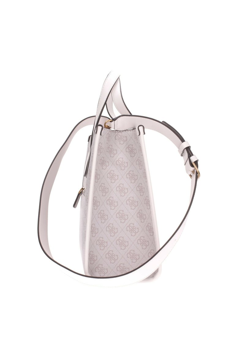 Sac à Main GUESS Dur Luv - Blanc, Taille Medium, En Simili Cuir - Neuf Avec étiquettes