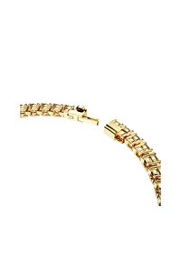 Pulseira em tom dourado com elos entrelaçados, acabamento suave e mecanismo de fecho seguro. Sem embelezamentos ou padrões adicionais.