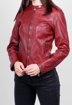 Lederjacke - red
