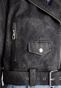 ONLY ONLMACY WASHED BIKER - Jakna iz umetnega usnja - phantom