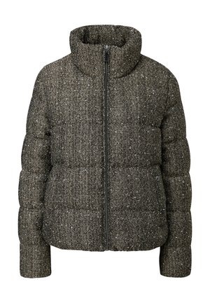 comma MIT GLITZER - Winter jacket - schwarz