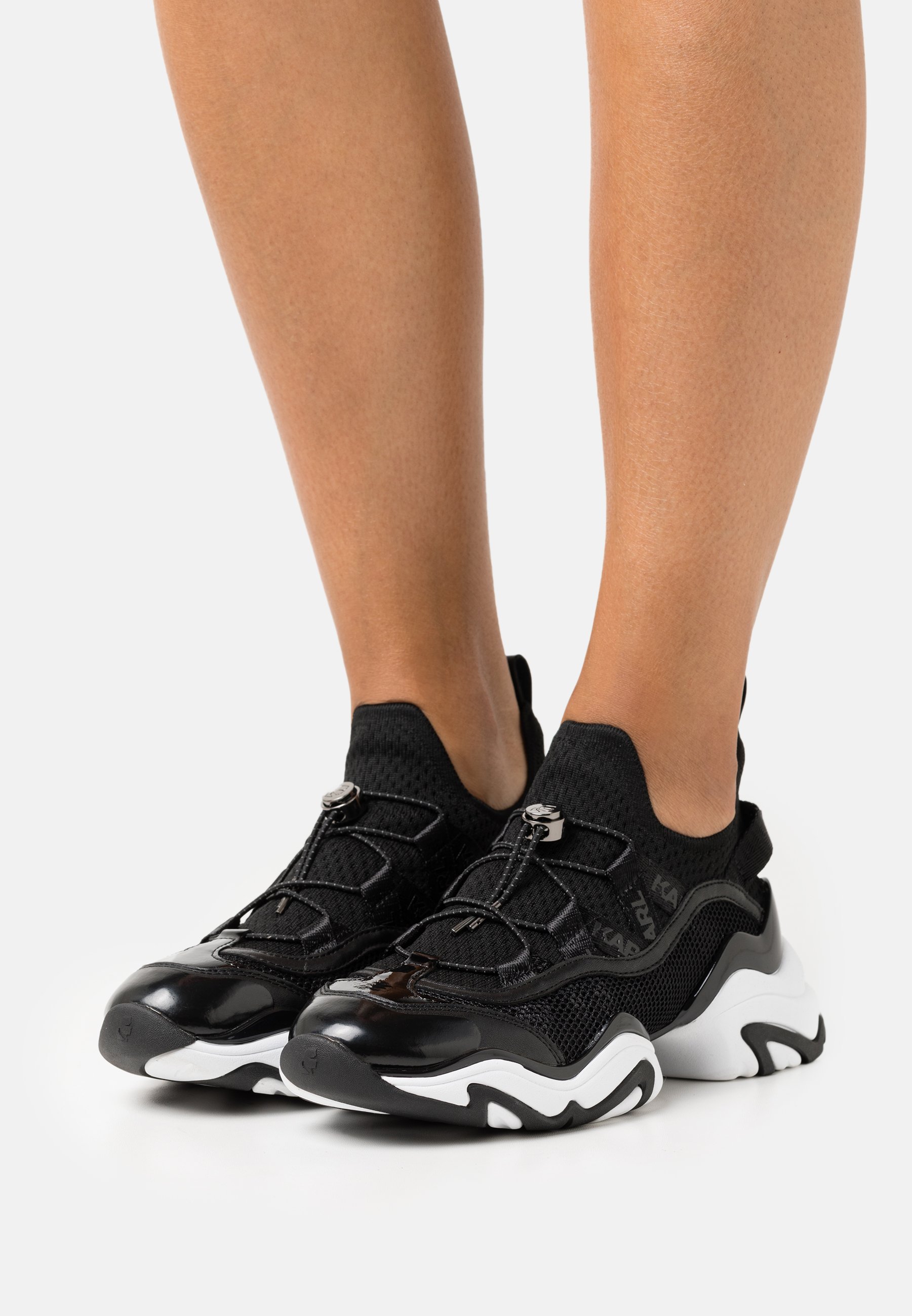 KARL LAGERFELD GEMINI KROSSLACE MIX - Sneakers laag - black/Zwart -  Zalando.nl