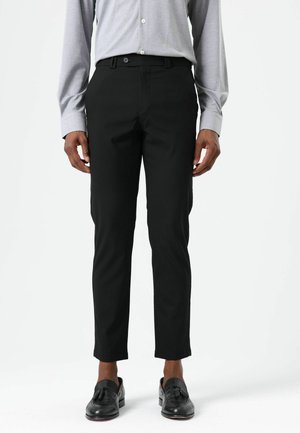 SLIM FIT - Broek - black