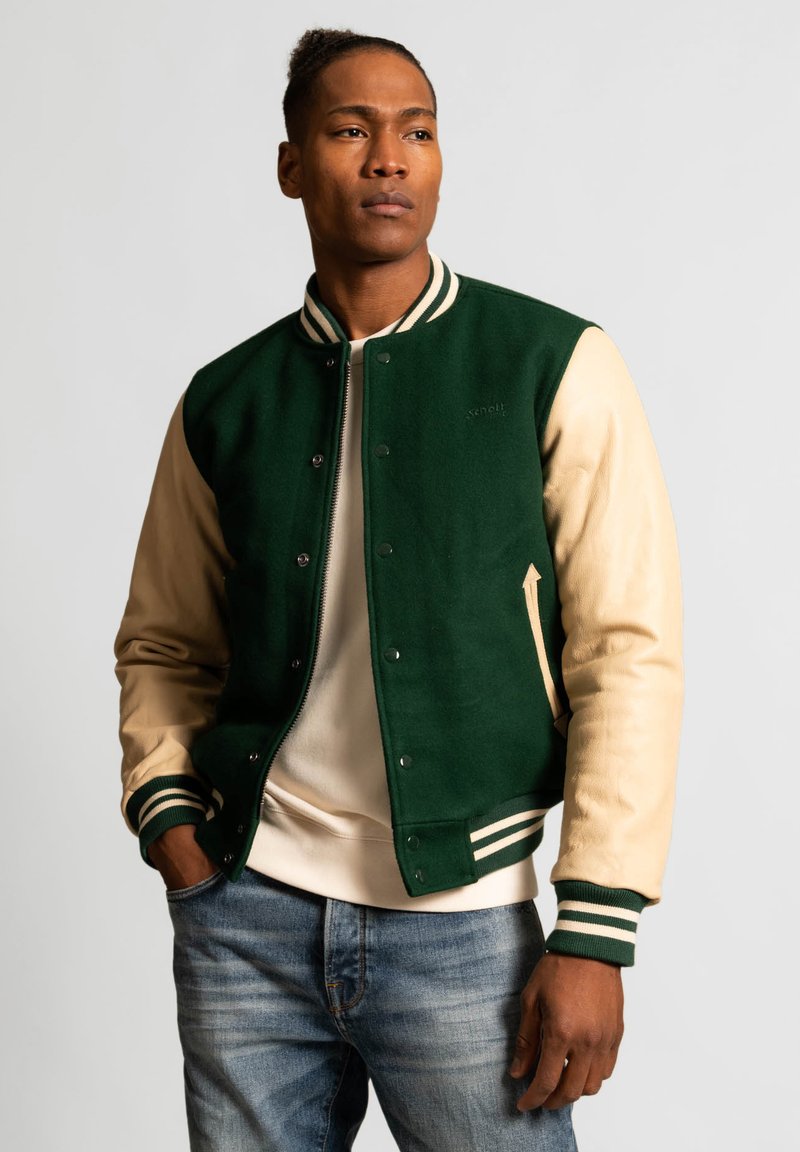Schott Bomber bunda - grün