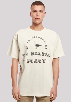 MÖWE KNUT JAN HAMBURG - Print T-shirt - sand
