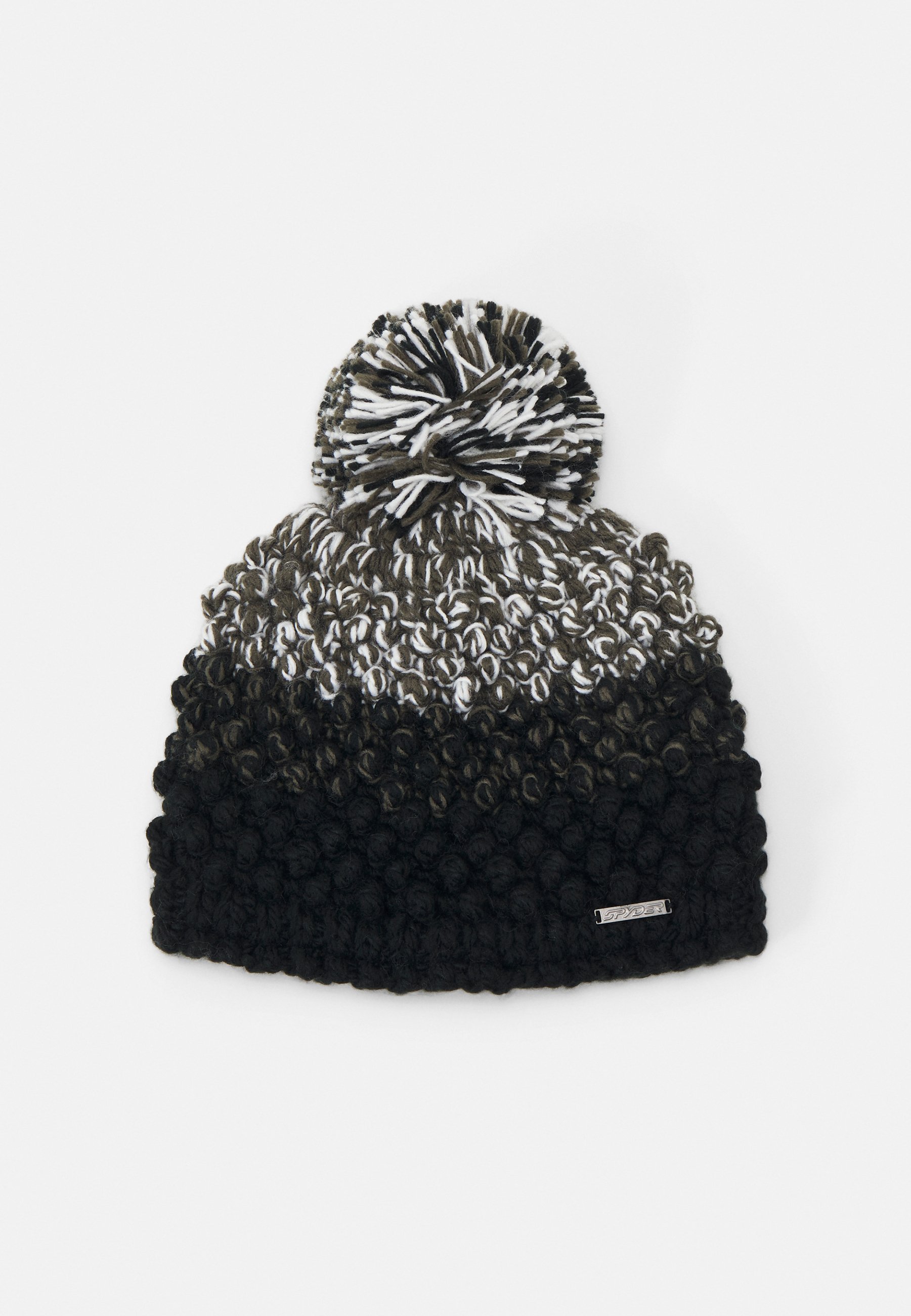 Spyder Damen Beanie-Mütze Royal Hat - 100% Recyceltes Polyester, Mit Fake-Fell Bommel
