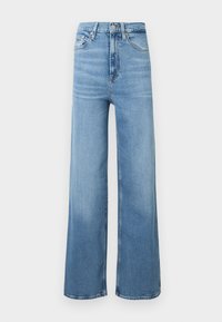 CLAIRE - Pernera ancha - denim medium
