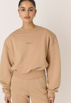 LA MANIA Bluză de molton - beige