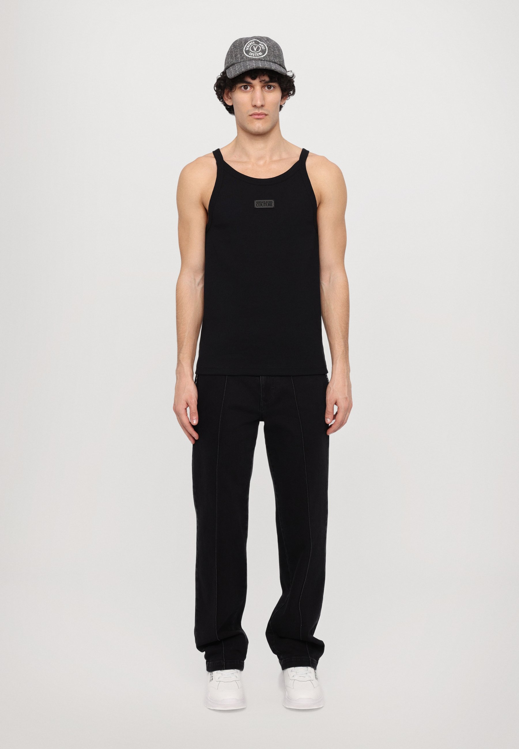 Versace Jeans Couture UNISEX - Top - black - Zalando.co.uk