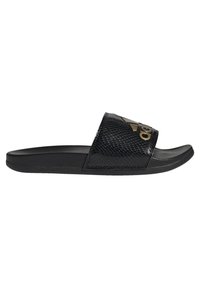 adidas Performance ADILETTE COMFORT - Kummikingad - core black/gold metallic