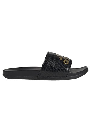 ADILETTE COMFORT - Bazénové šmýkačky - core black/gold metallic