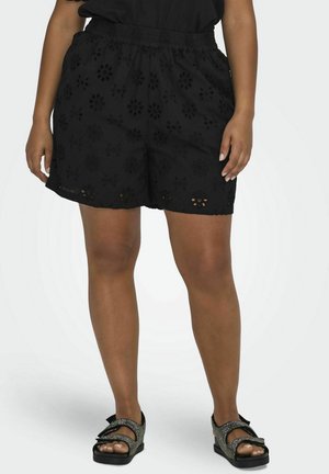 CARALIX GESCHNITTEN - Kratke hlače - black