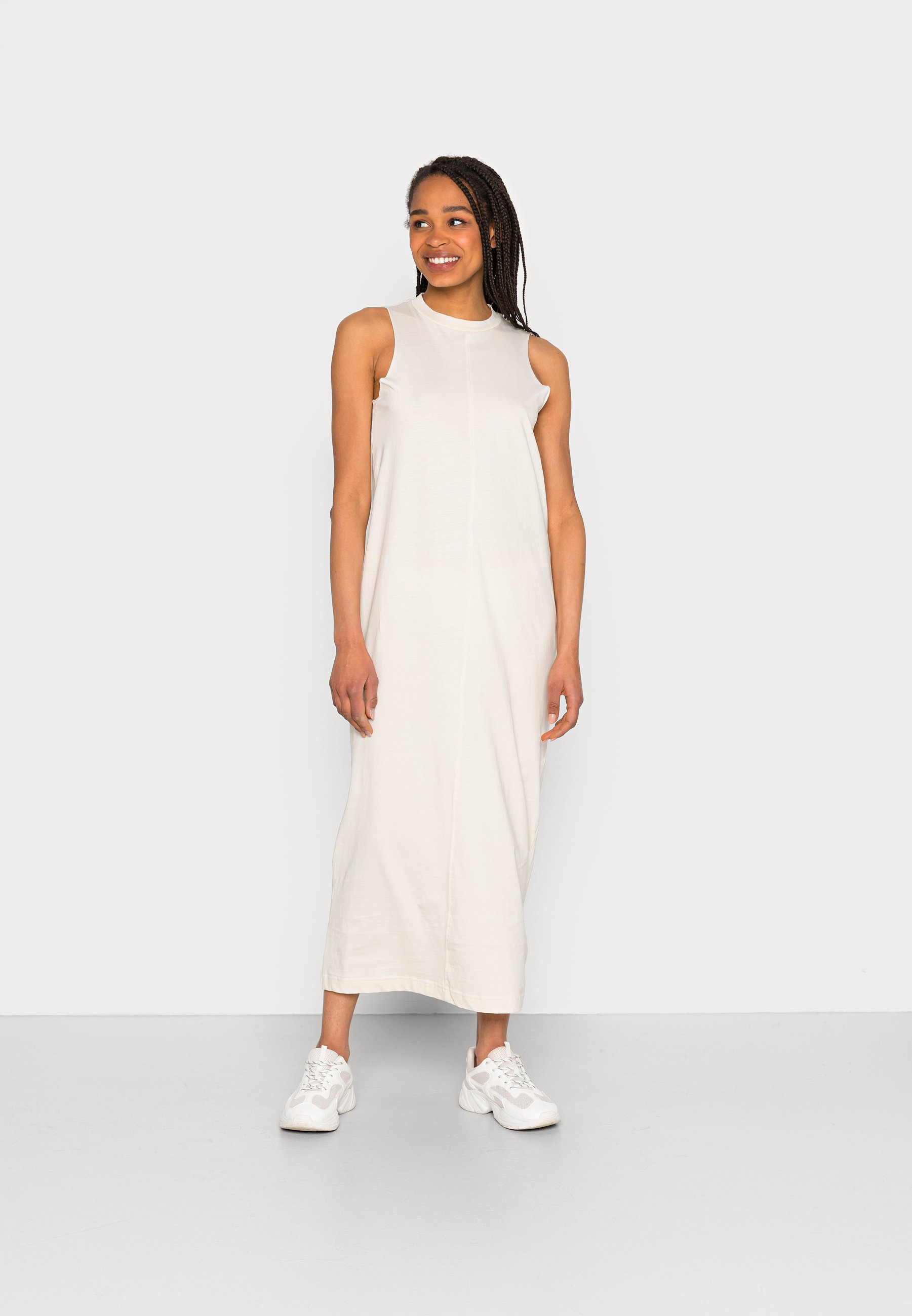 Monki Jersey dress - solid crème/off 